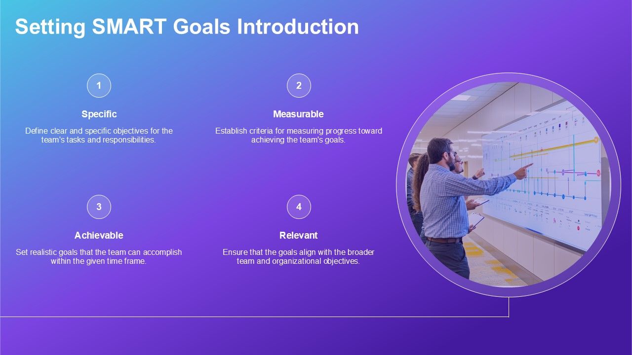 Setting SMART Goals For Teams PPT Template AT Setting SMART Goals For Teams PPT Template AT