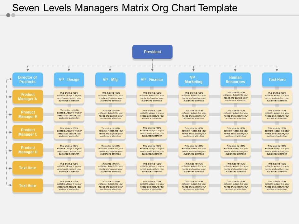 seven_levels_managers_matrix_org_chart_template_Slide01