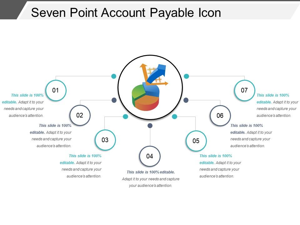 Seven Point Account Payable Icon Powerpoint Templates | Template ...