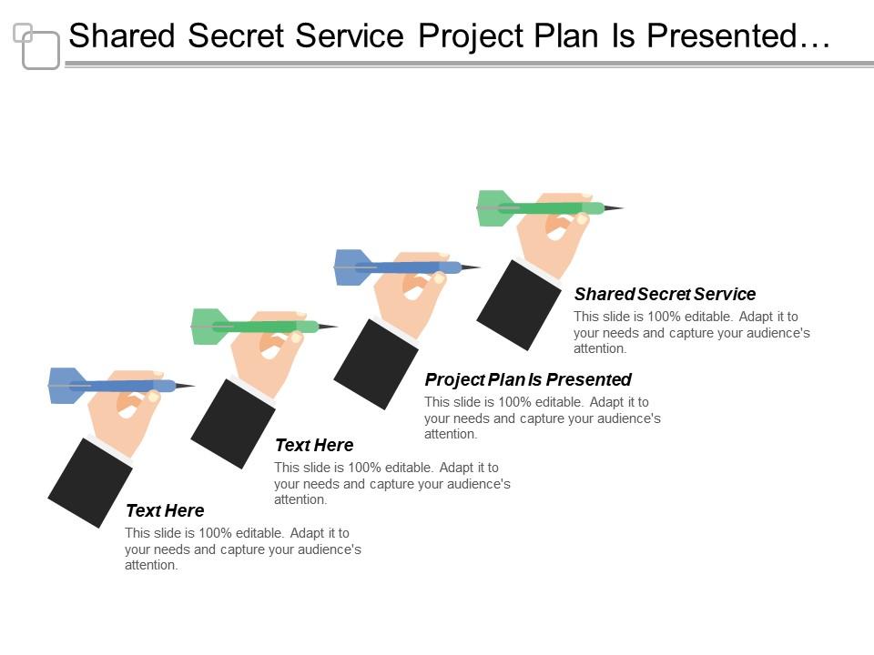 Shared secret service project plan is presented steering committee Slide00