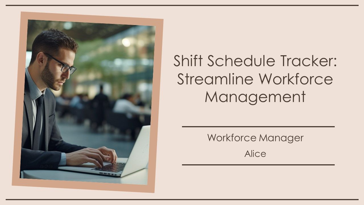 Shift Schedule Tracker Streamline Workforce Management PPT Mockup AT