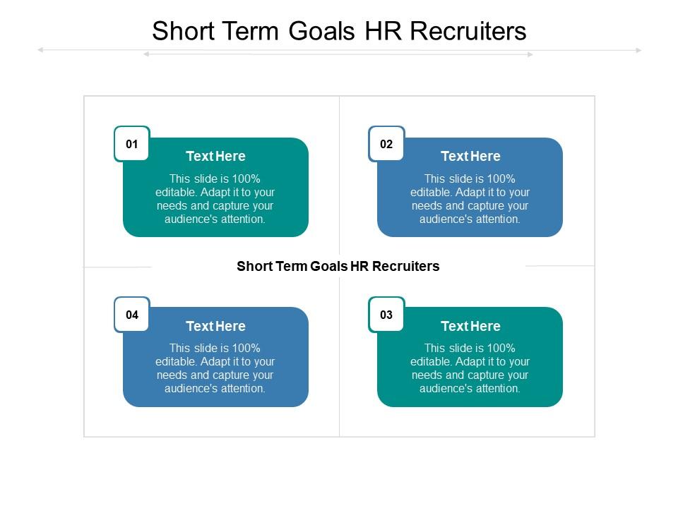 Short term goals hr recruiters ppt powerpoint presentation file mockup cpb