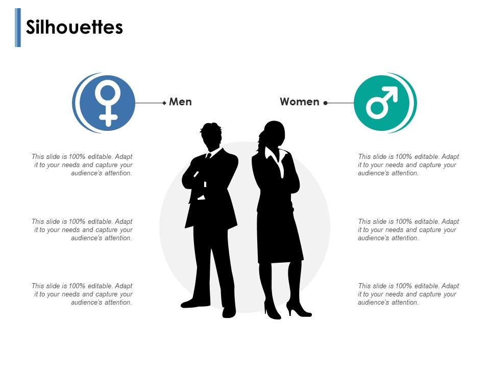 Silhouettes Men And Women Ppt Powerpoint Presentation Show Outfit |  Presentation PowerPoint Images | Example of PPT Presentation | PPT Slide  Layouts