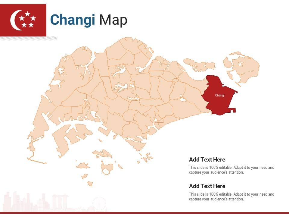 Singapore states changi map powerpoint presentation ppt template Slide00