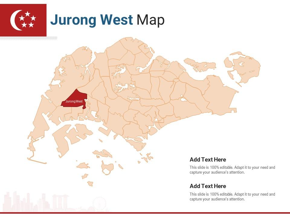 Singapore states jurong west map powerpoint presentation ppt template Slide00