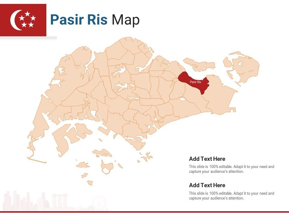Singapore states pasir ris map powerpoint presentation ppt template Slide00