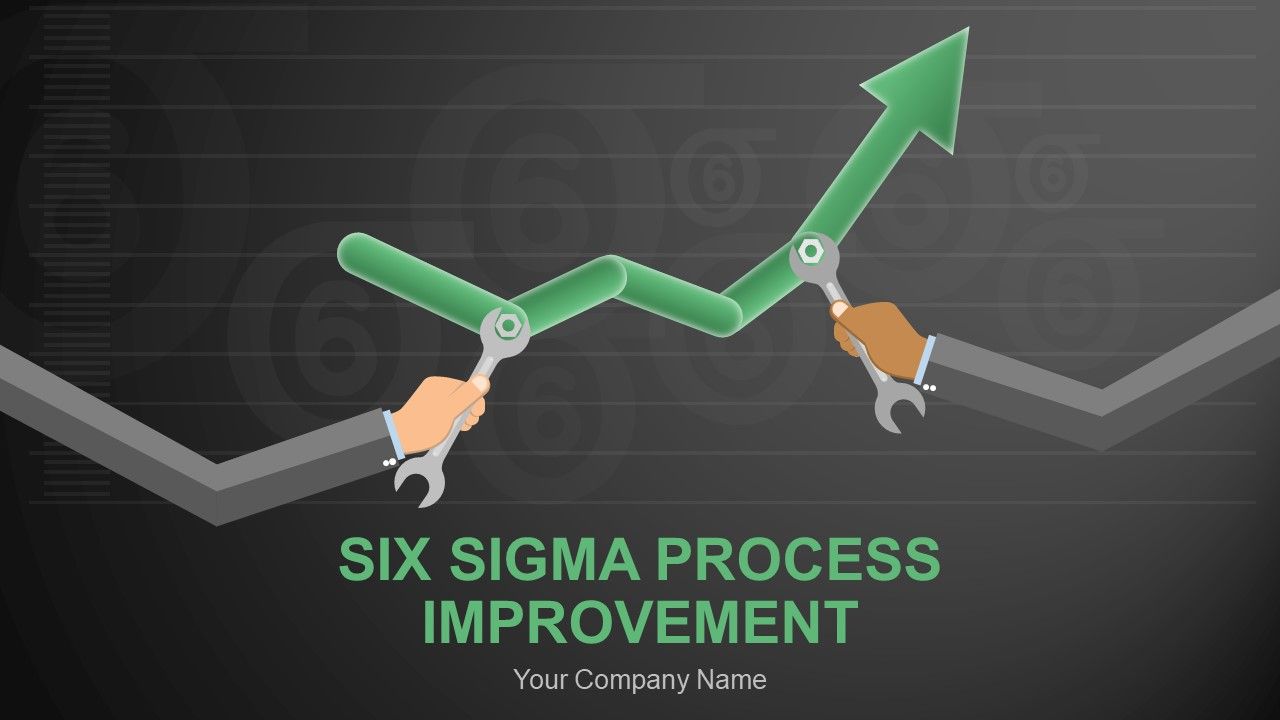 Six sigma process improvement powerpoint presentation with slides Slide01