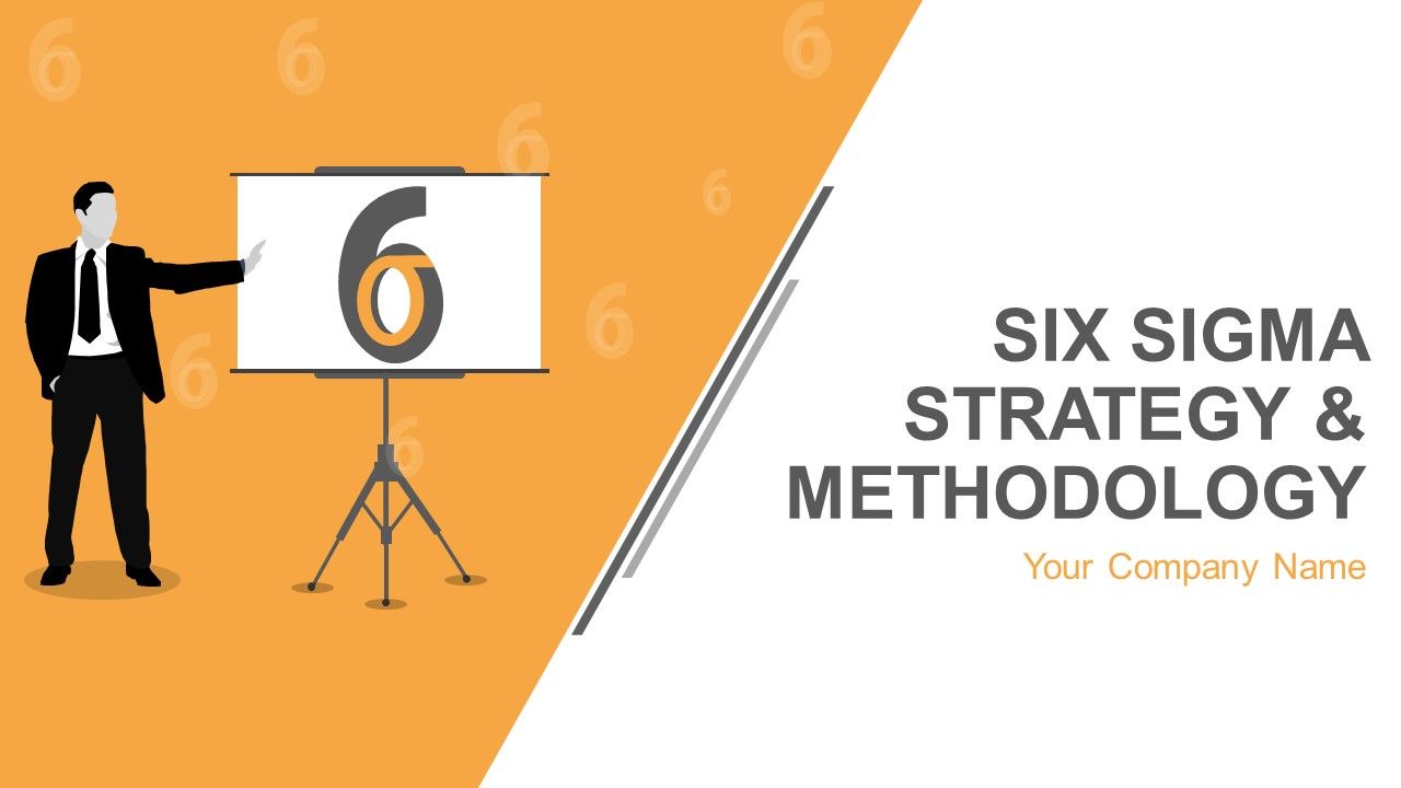 Six sigma strategy and methodology powerpoint presentation with slides Slide01