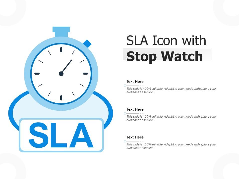 Sla icon with stop watch Slide01