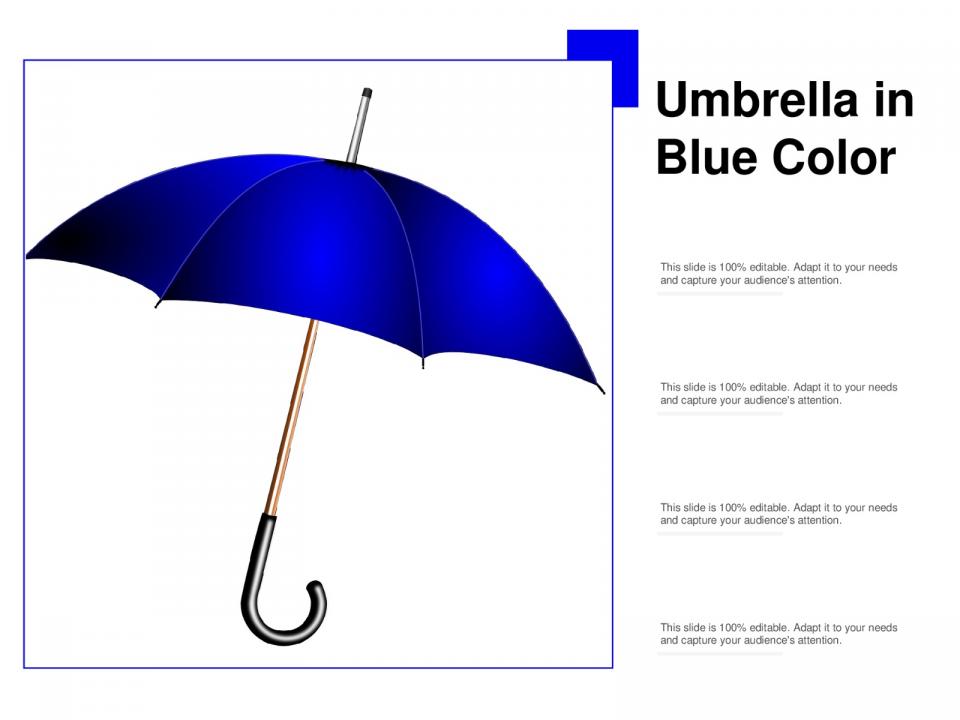 Umbrella in blue color Slide00