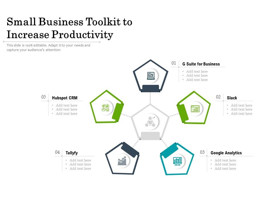 Small Business Toolkit To Increase Productivity PPT Images Gallery PowerPoint Slide Show