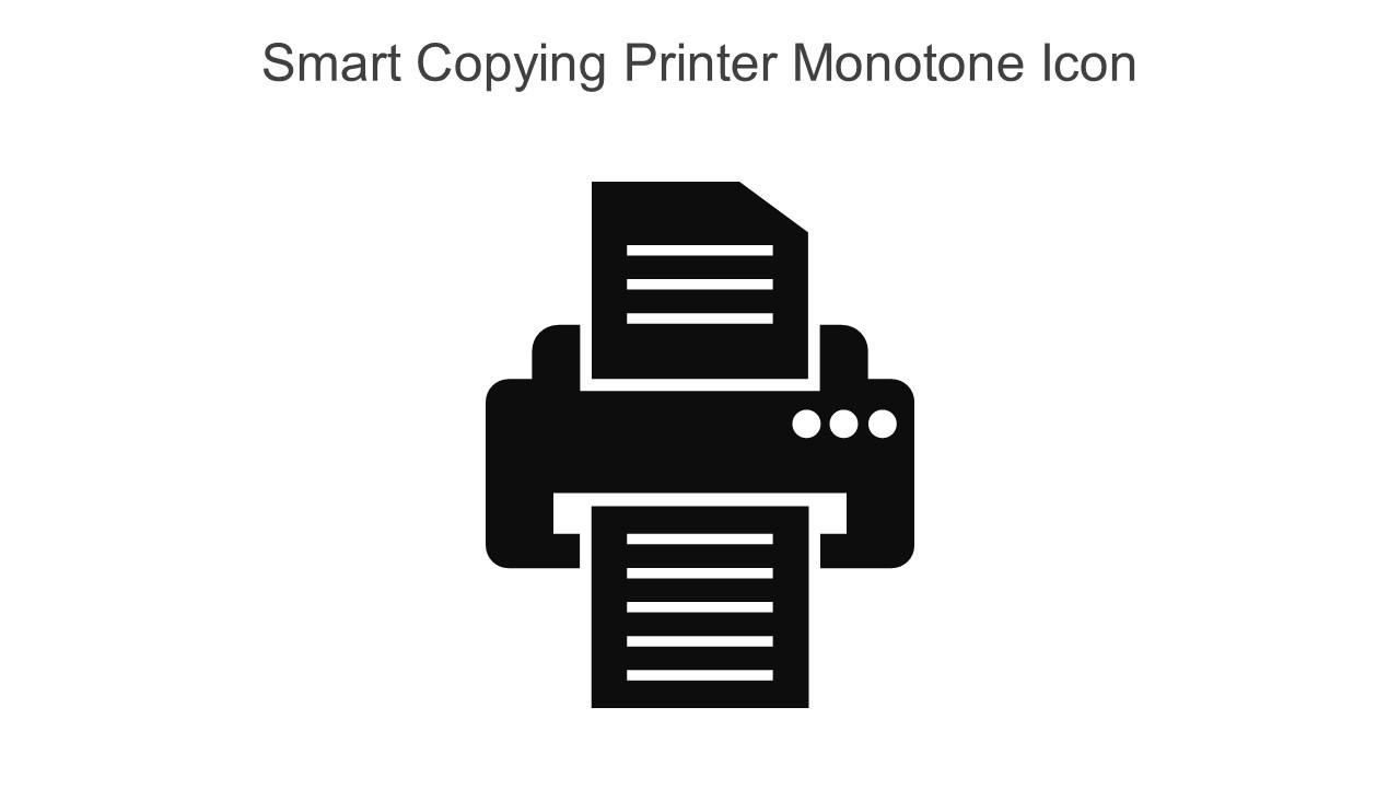 Smart Copying Printer Monotone Icon In Powerpoint Pptx Png And Editable Eps Format