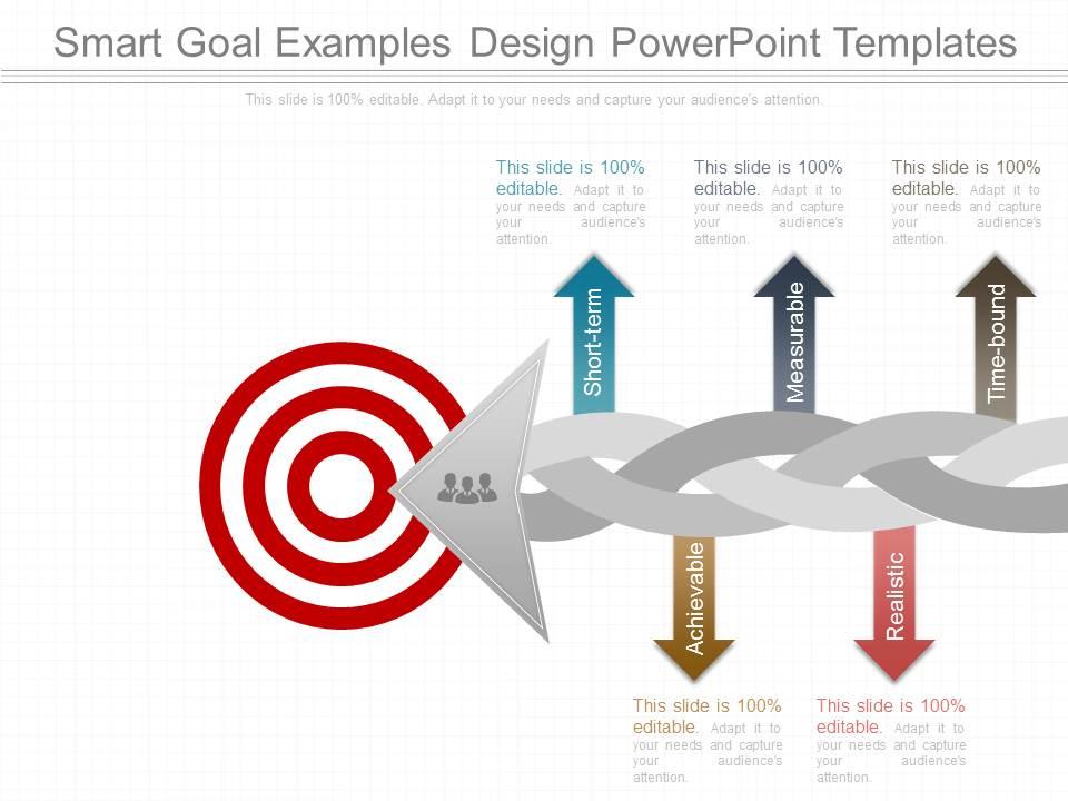 Smart goal examples design powerpoint templates Slide00
