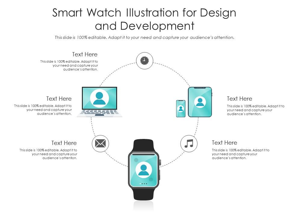 på en ferie pludselig renovere Smart Watch Illustration For Design And Development Infographic Template |  Presentation Graphics | Presentation PowerPoint Example | Slide Templates