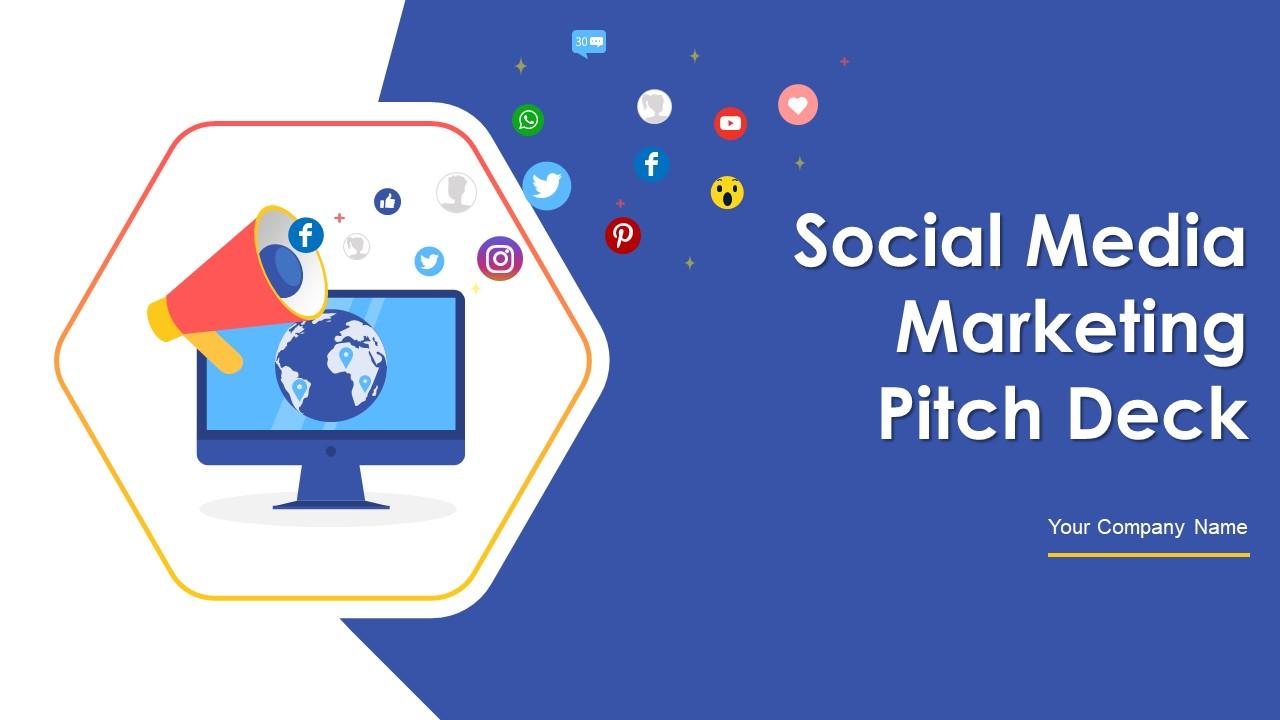 Social Media Marketing Pitch Deck Ppt Template Slide01