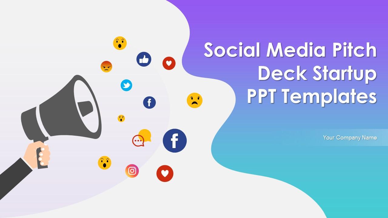 Social Media Pitch Deck Startup PPT Templates Slide01