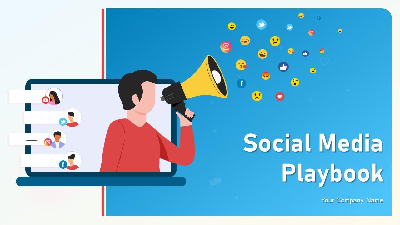 Social Media Playbook Powerpoint Presentation Slides Slide01