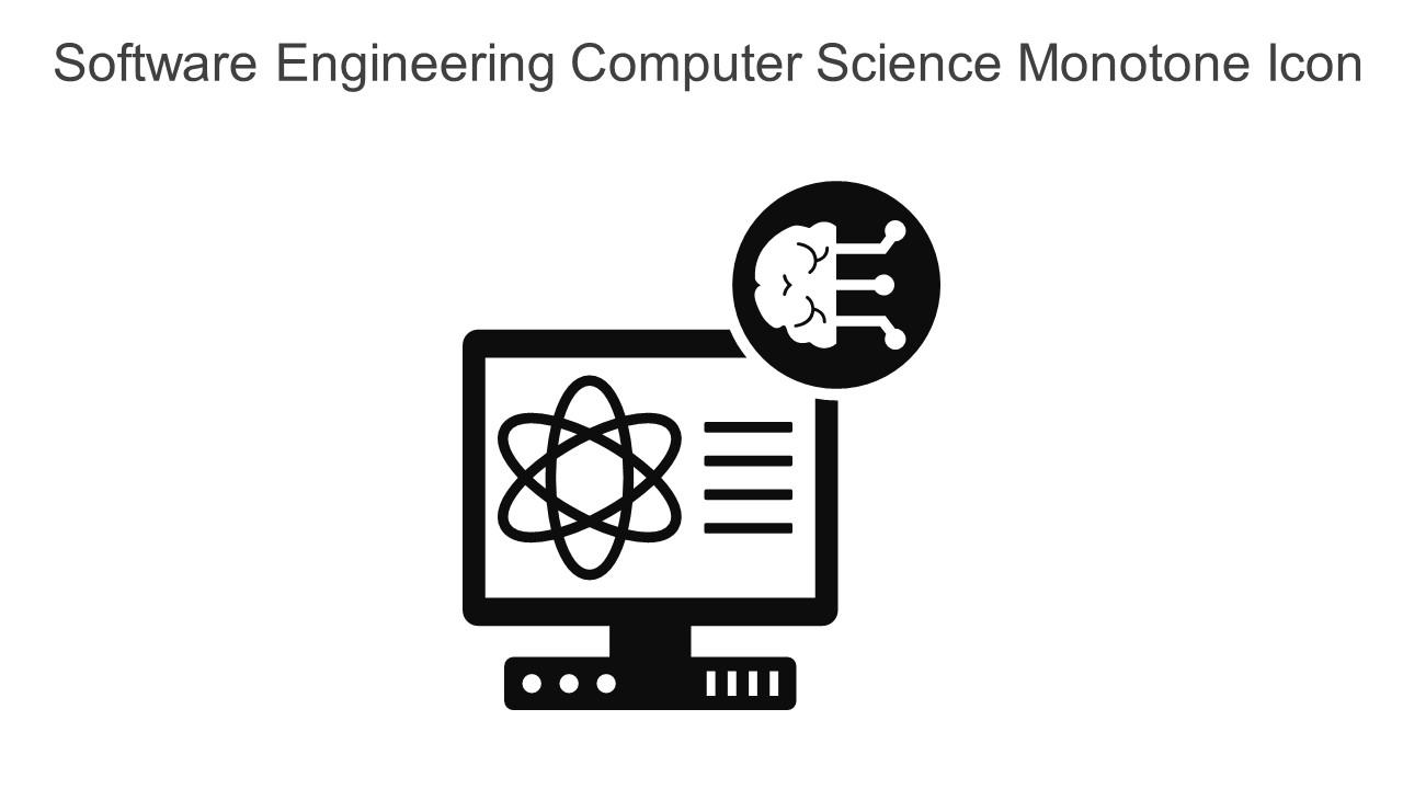Software Engineering Computer Science Monotone Icon In Powerpoint Pptx ...