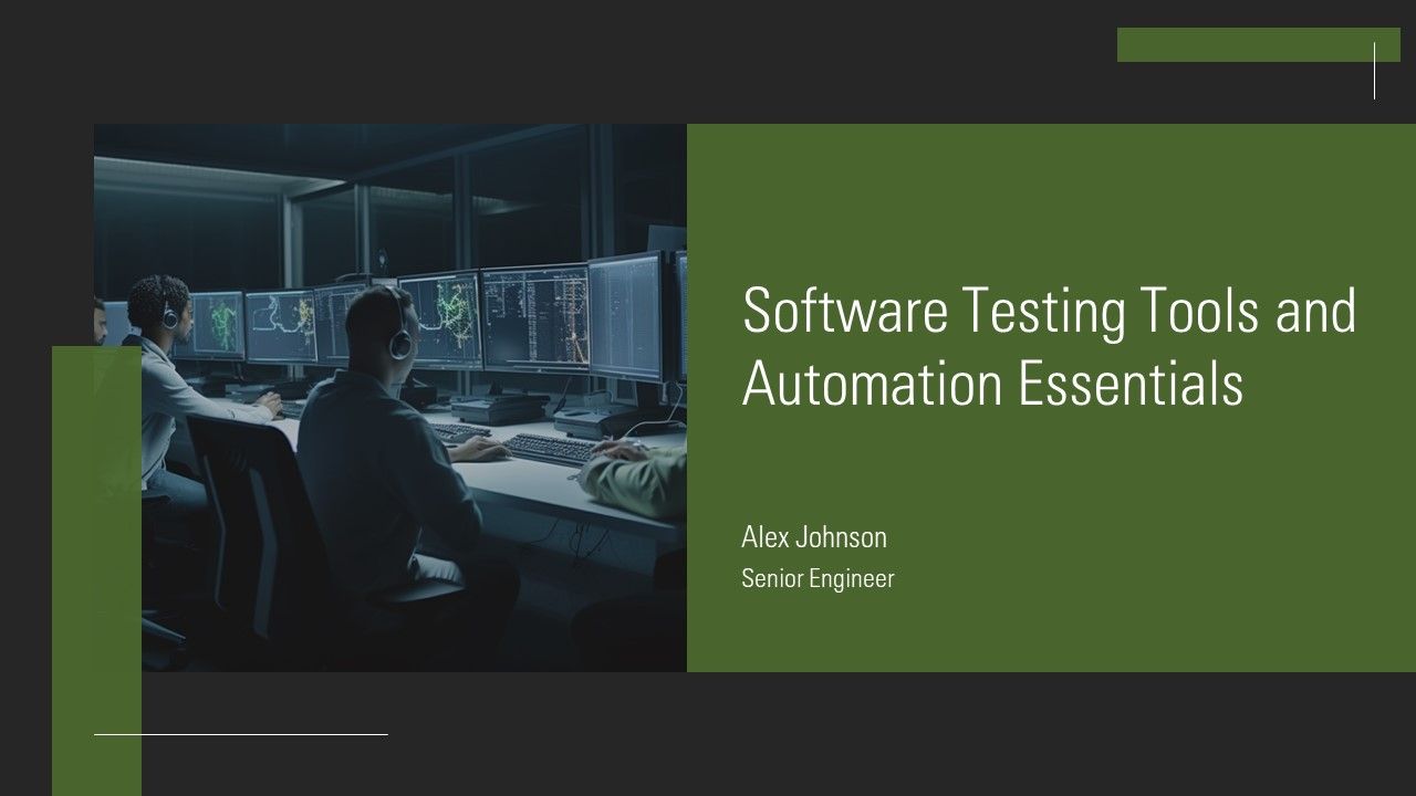 Software Testing Tools And Automation Essentials PPT Information AT Software Testing Tools And Automation Essentials PPT Information AT
