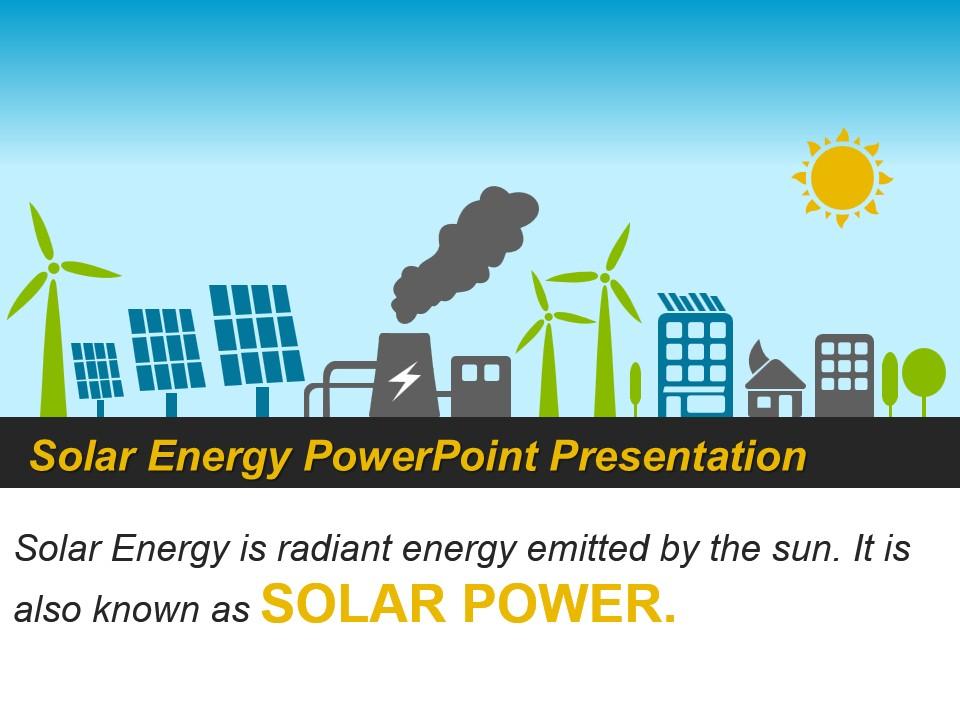 ppt presentation on solar energy