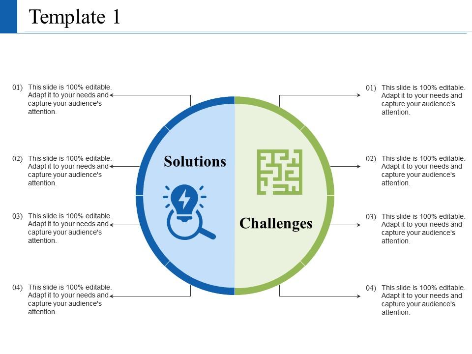 Solution and challenges ppt visual aids summary Slide01