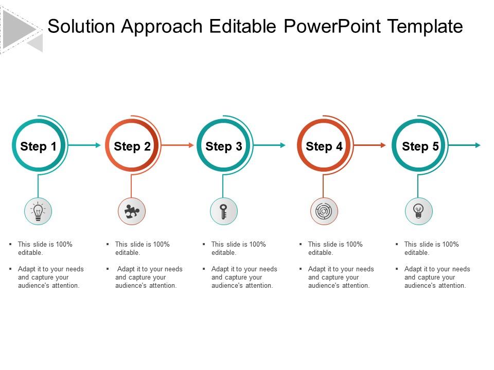 Solution approach editable powerpoint template Slide00