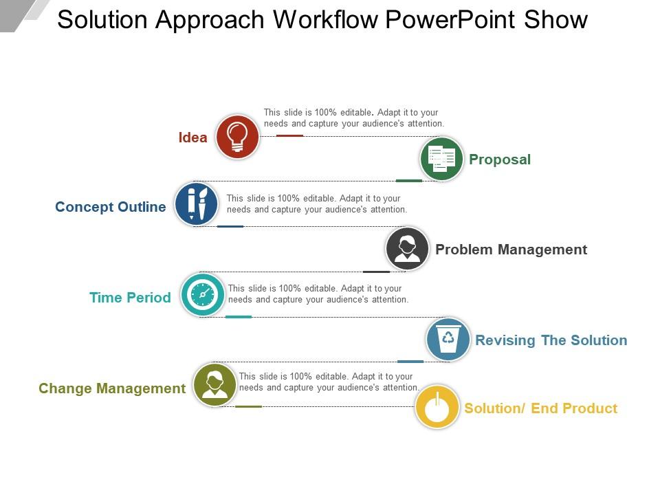 Solution approach workflow powerpoint show Slide00