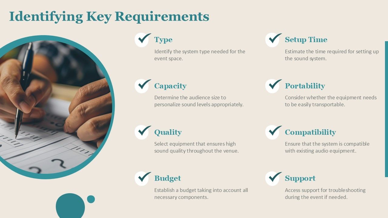 Key Requirements Checklist for Procurement