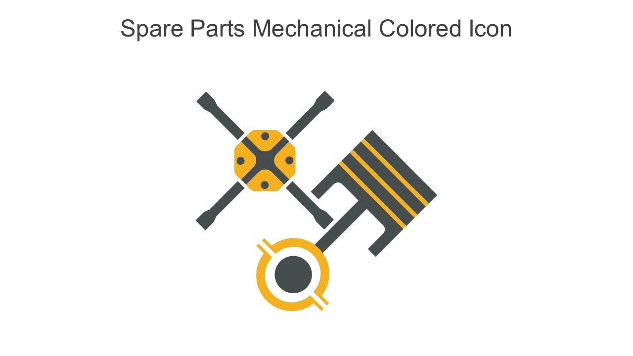 Spare Parts Mechanical Colored Icon In Powerpoint Pptx Png And Editable ...