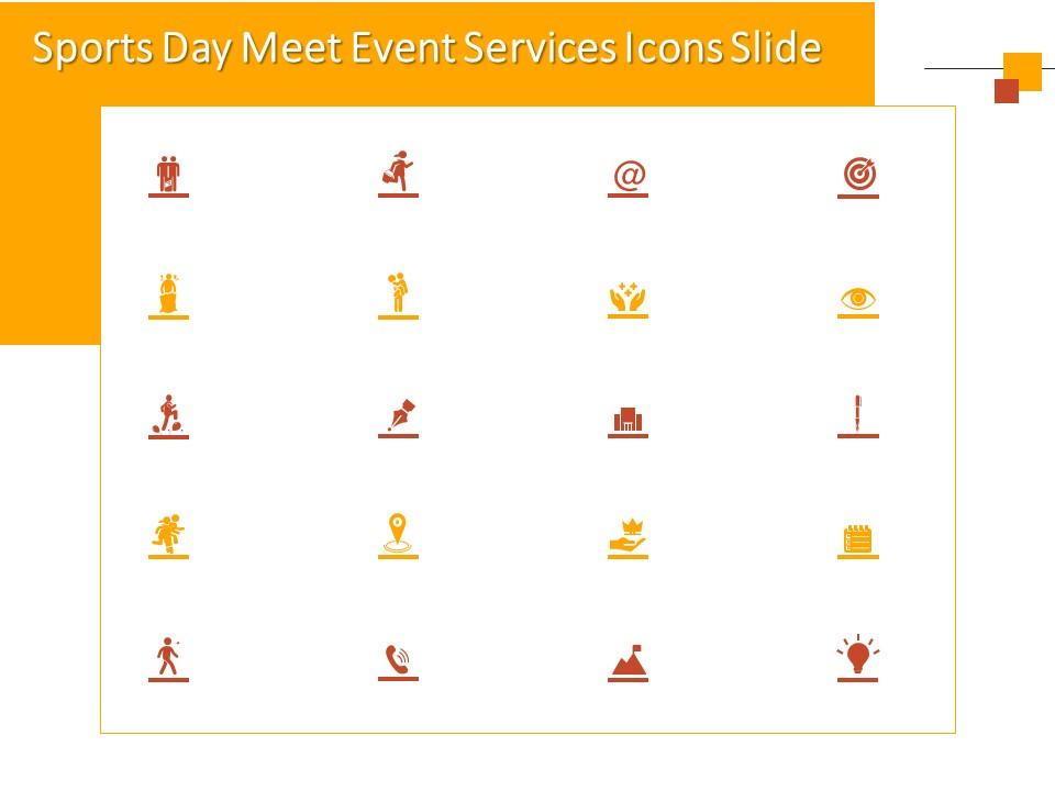 Sports Day Meet Event Services Icons Slide Ppt Powerpoint Presentation Example 2015