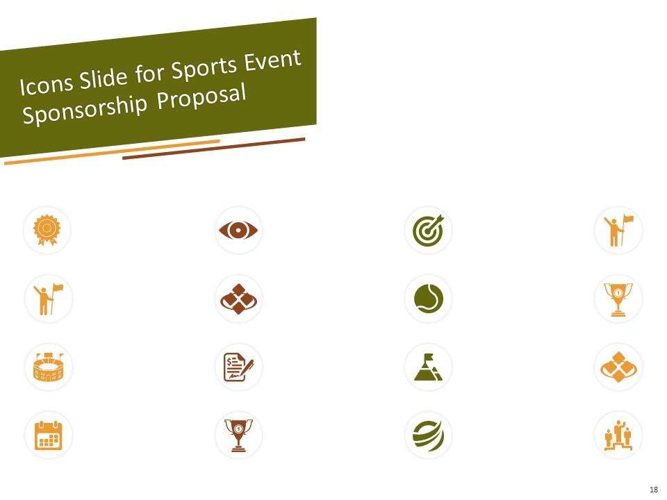 Sports event sponsorship proposal powerpoint presentation slides