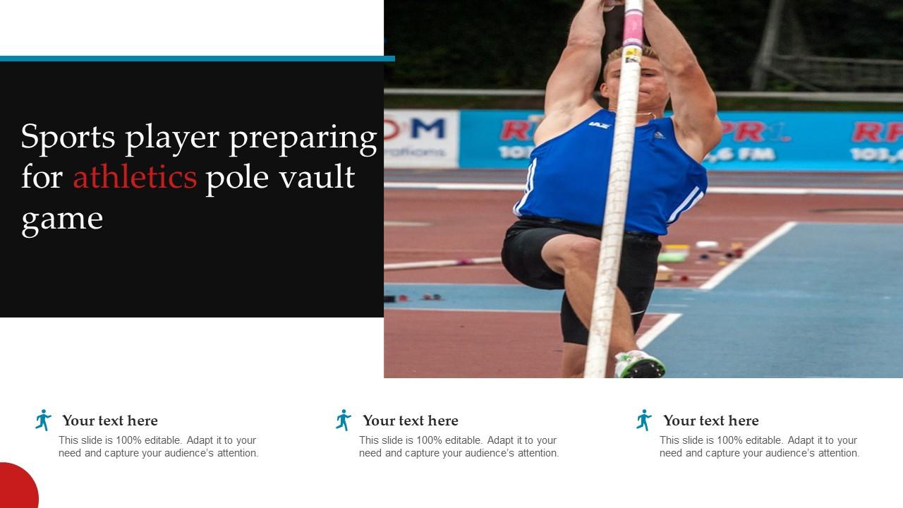 Sports Player Preparing For Athletics Pole Vault Game PPT Presentation