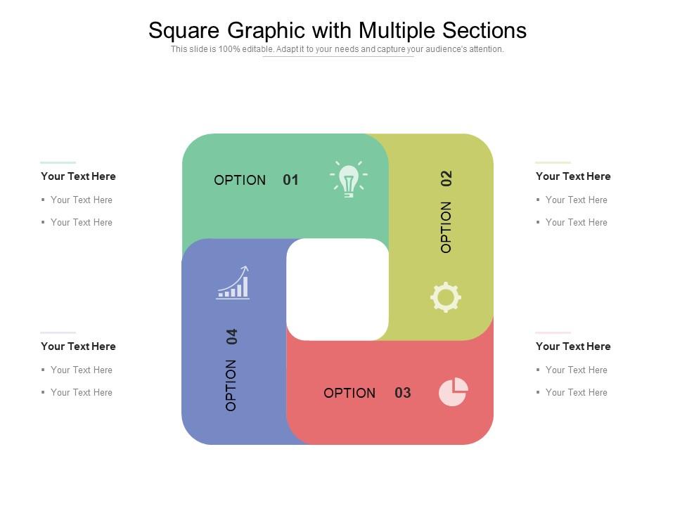 Square Graphic With Multiple Sections