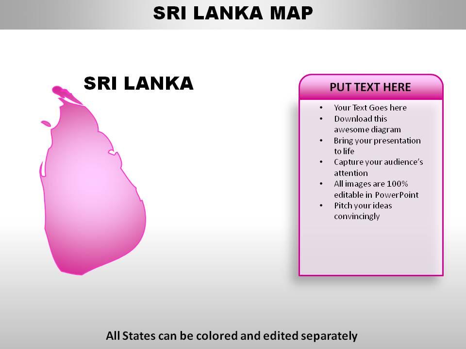 Sri lanka country powerpoint maps Slide01