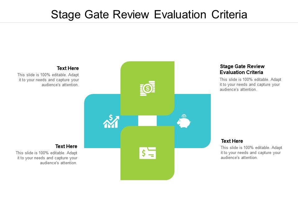 Stage Gate Review Evaluation Criteria Ppt Powerpoint Presentation Styles Background Images Cpb
