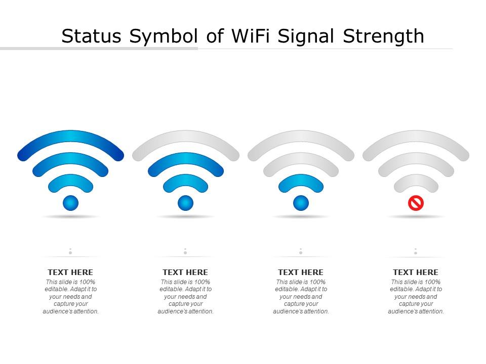Status symbol of wifi signal strength Slide01