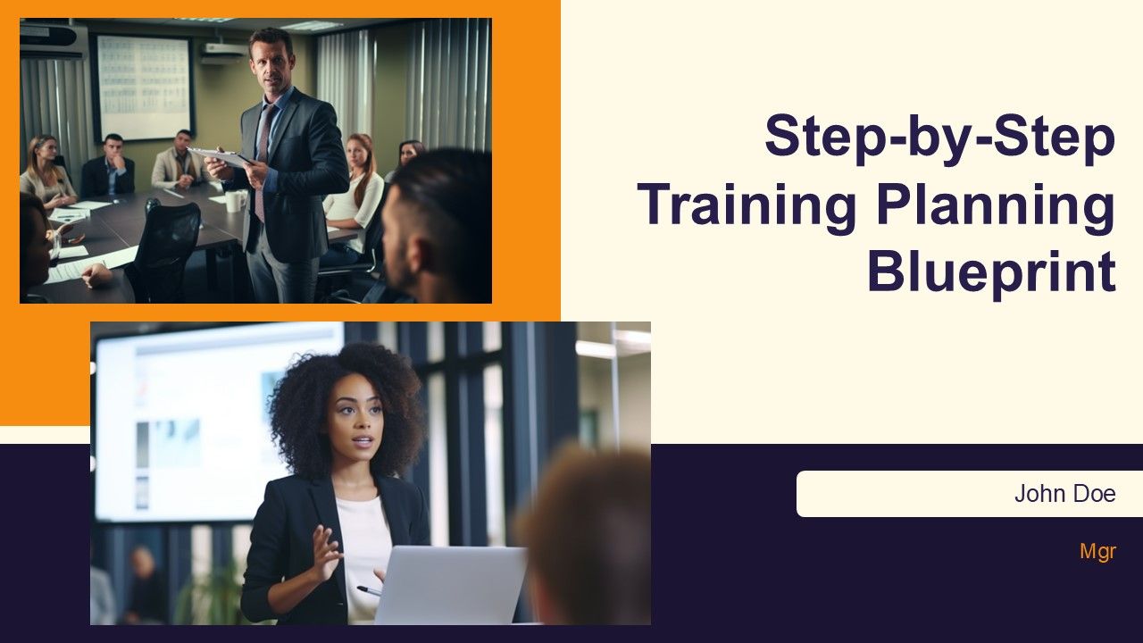Step By Step Training Planning Blueprint PPT PowerPoint AT
