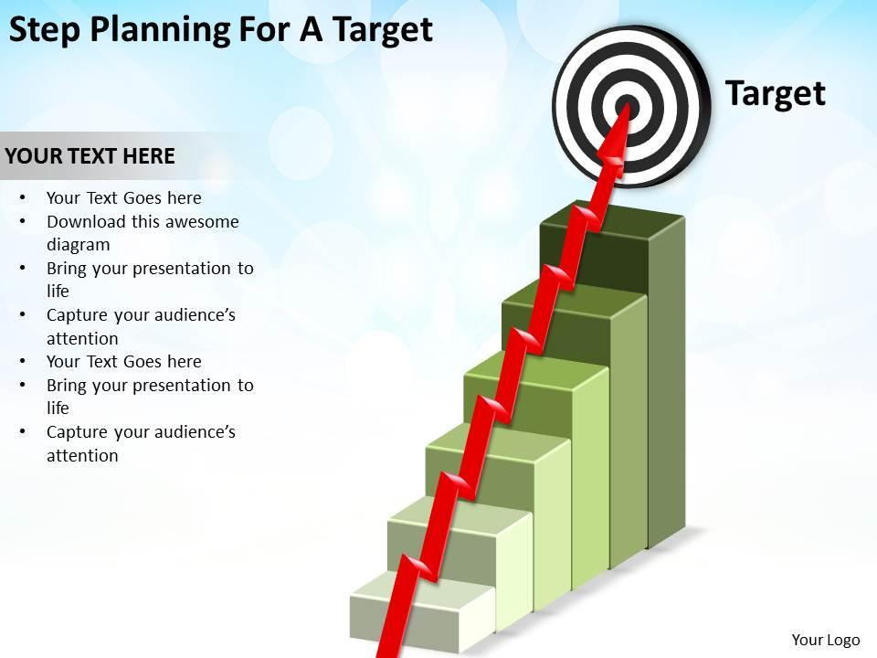 step_planning_for_a_target_stairs_leading_to_bullseye_with_arrow_snaking_powerpoint_diagram_templates_graphics_712_Slide01