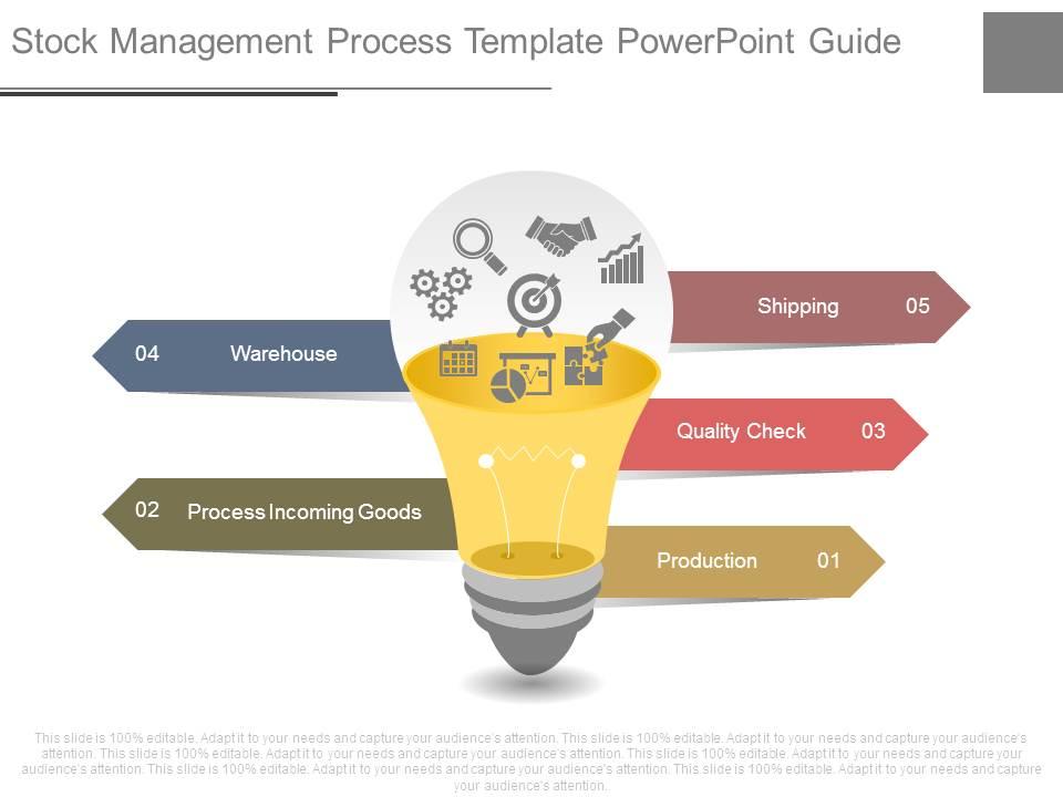 stock_management_process_template_powerpoint_guide_Slide01