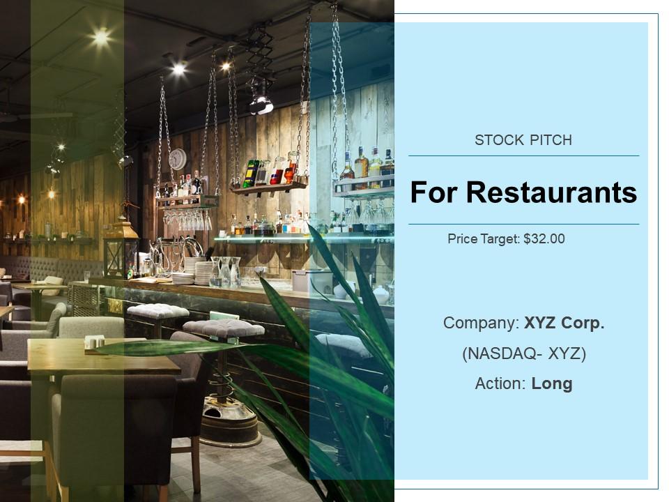 Stock Pitch For Restaurants Powerpoint Presentation Slides