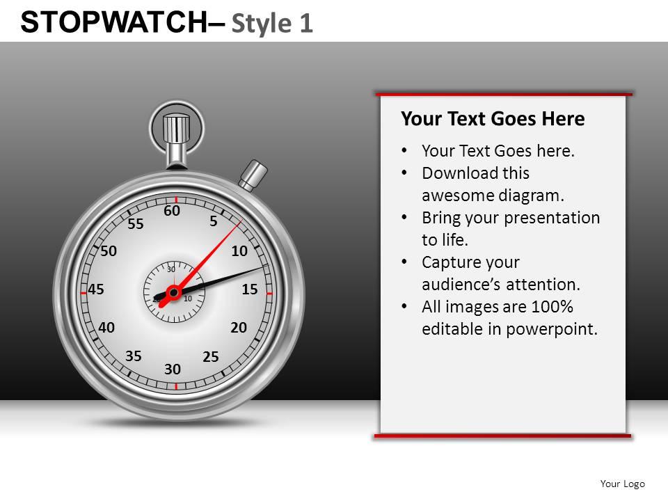 Stopwatch 1 Powerpoint Presentation Slides DB PowerPoint Design
