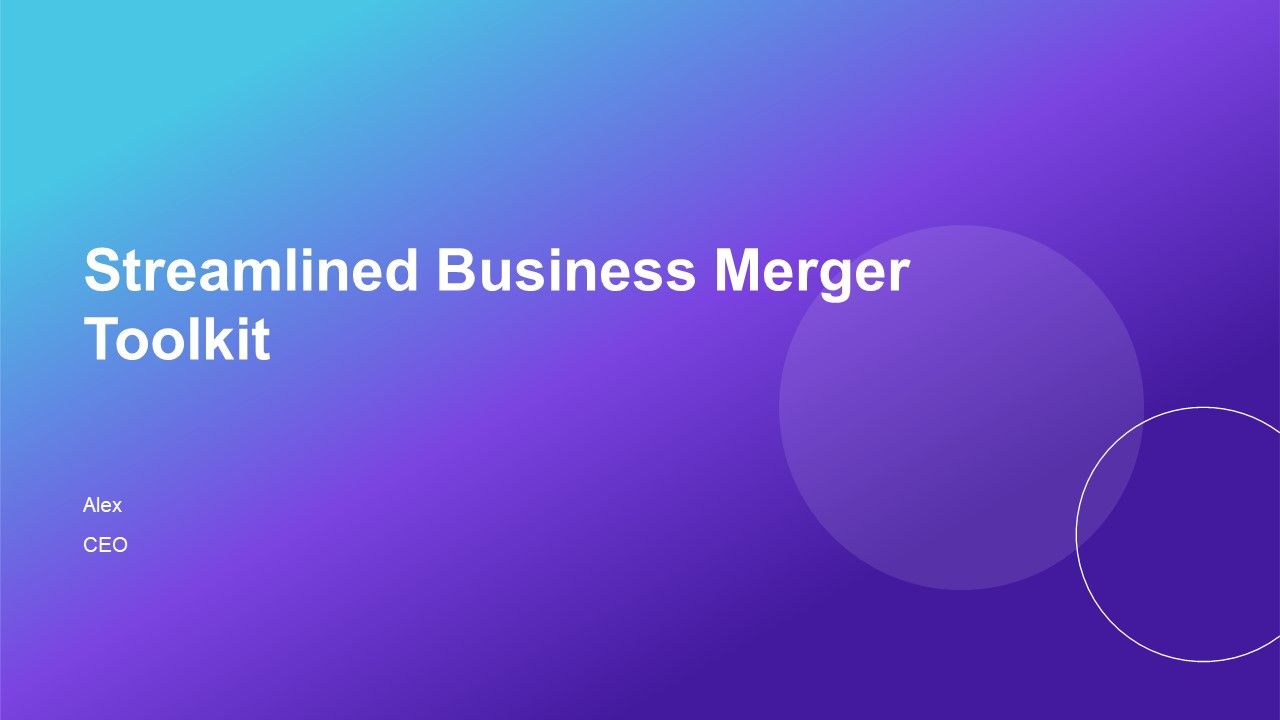 Streamlined Business Merger Toolkit PPT Slides AT Streamlined Business Merger Toolkit PPT Slides AT