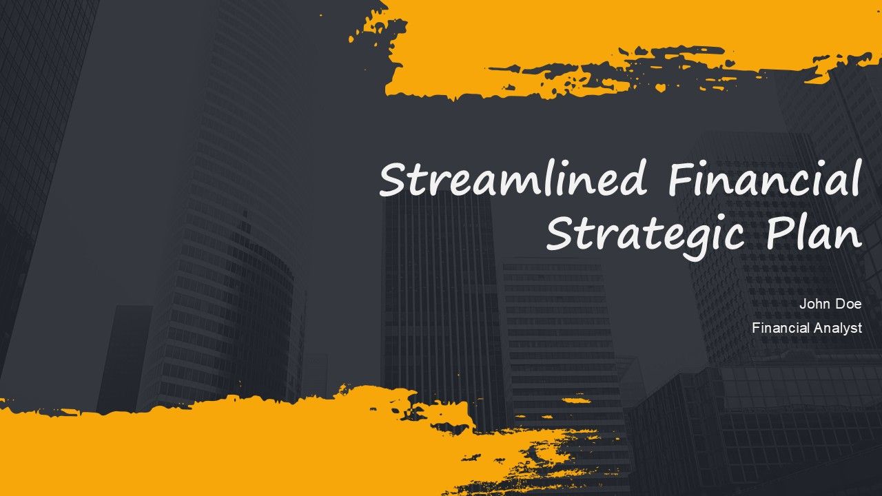 Streamlined Financial Strategic Plan PPT Mockup AT Streamlined Financial Strategic Plan PPT Mockup AT