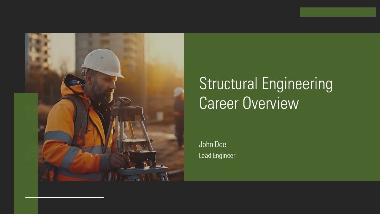 Structural Engineering Career Overview PPT Designs AT