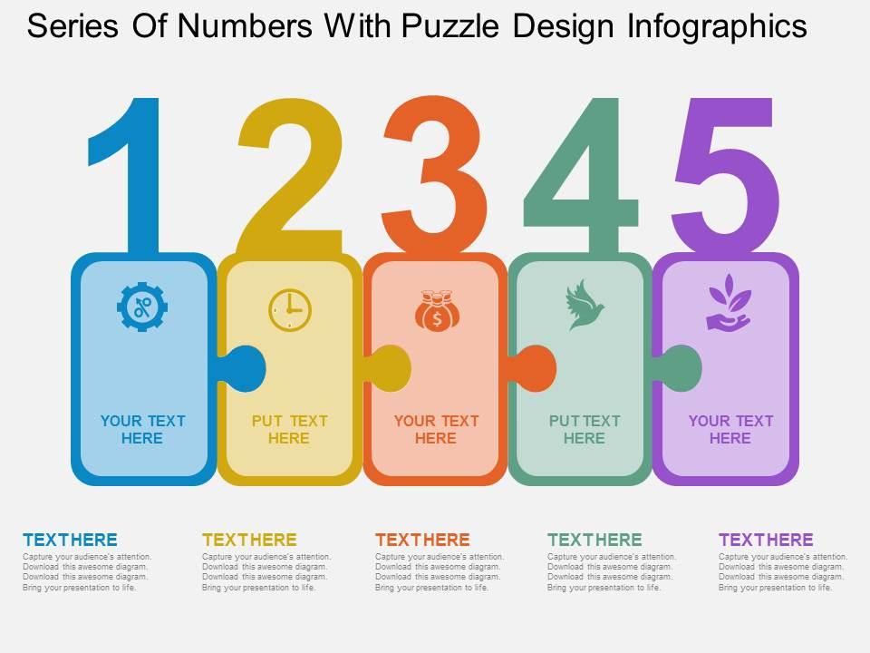 su_series_of_numbers_with_puzzle_design_infographics_flat_powerpoint_design_Slide01