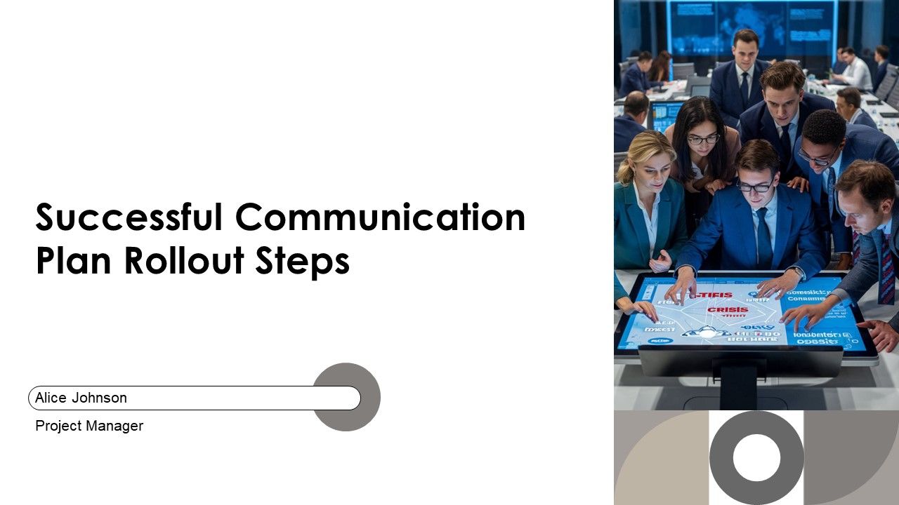 Successful Communication Plan Rollout Steps PPT Template AT