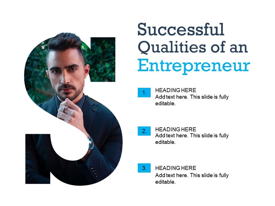 create a powerpoint presentation on qualities of entrepreneur