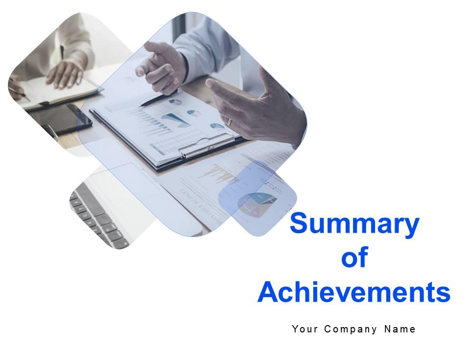 Summary of achievements powerpoint presentation slides