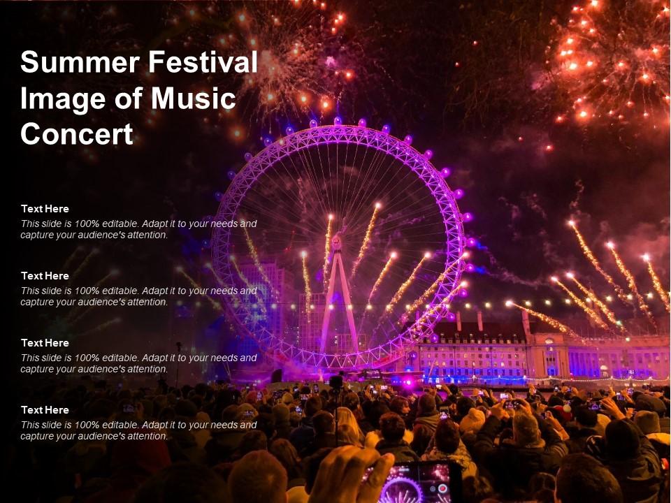 Summer festival image of music concert Slide01