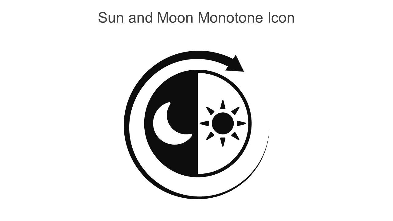 Sun And Moon Monotone Icon In Powerpoint Pptx Png And Editable Eps ...